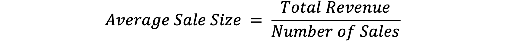 Average Sale Size