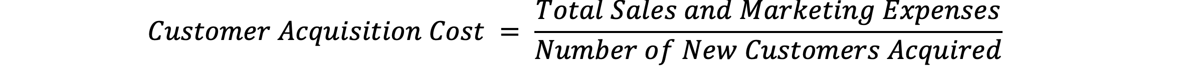 Customer Acquisition Cost